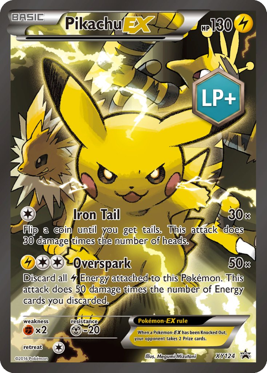 Pikachu EX - XY124 (Promo) English Pikachu EX Red & Blue Collection 2016