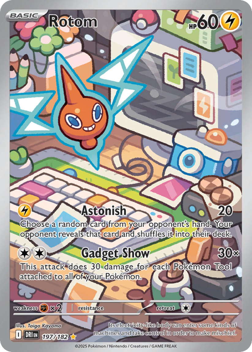 Rotom - DRI 197/182 (Illustration Rare) English Destined Rivals 2025