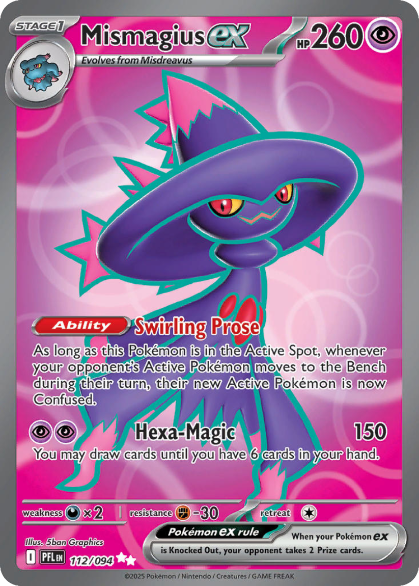 Mismagius ex - PFL 112/094 (Ultra Rare) English Phantasmal Flames 2025