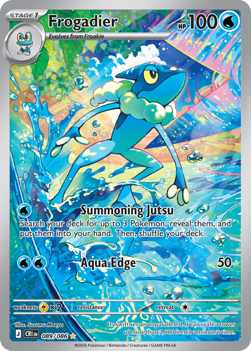 Frogadier - CRI 089/086 (Illustration Rare) English Chaos Rising 2026
