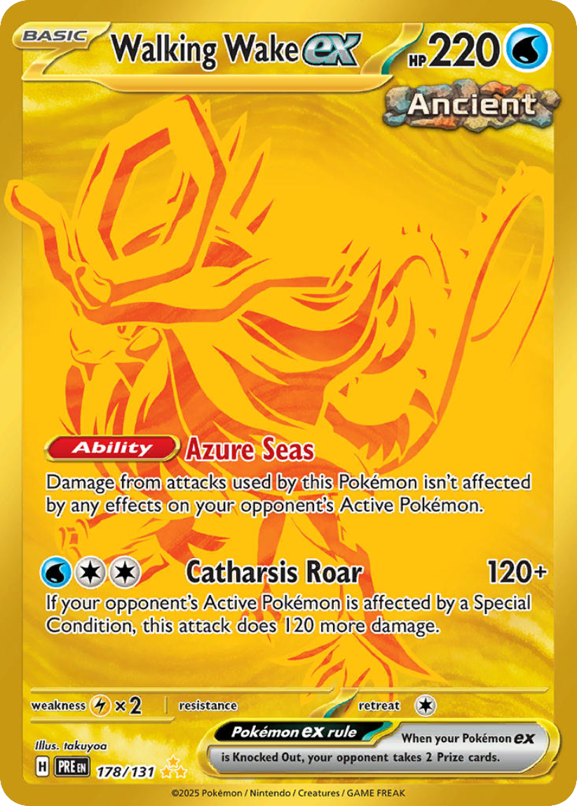 Walking Wake ex - PRE 178/131 (Hyper Rare) EN Prismatic Evolutions 2025