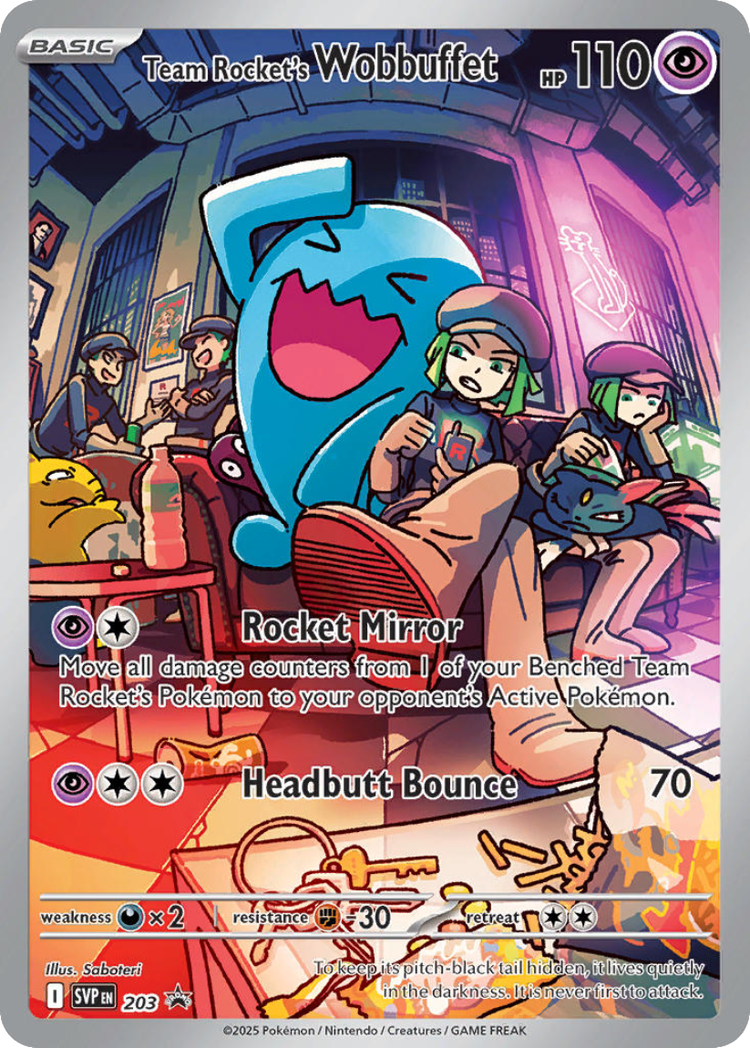 Team Rocket’s Wobbuffet - SVP 203 (Promo) English Destined Rivals Elite Trainer Box 2025