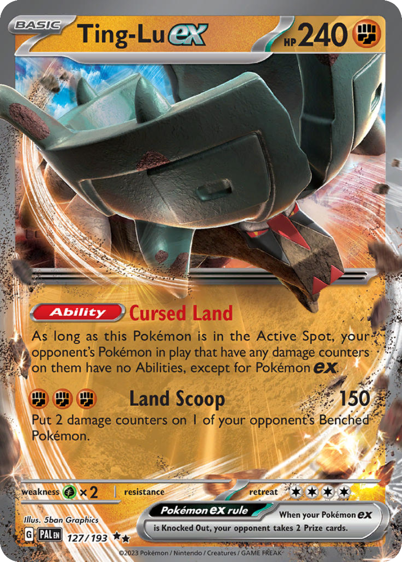 Ting-Lu ex - PAL 127/193 (Double Rare) English Paldea Evolved 2023