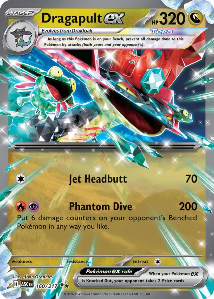 Dragapult ex - ASC 160/217 (Double Rare) English Ascended Heroes 2026