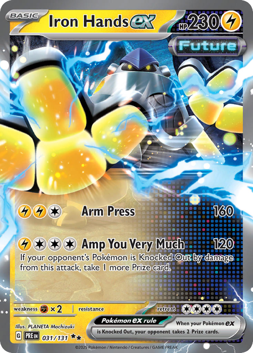 Iron Hands ex - PRE 031/131 (Double Rare) English Prismatic Evolutions 2025