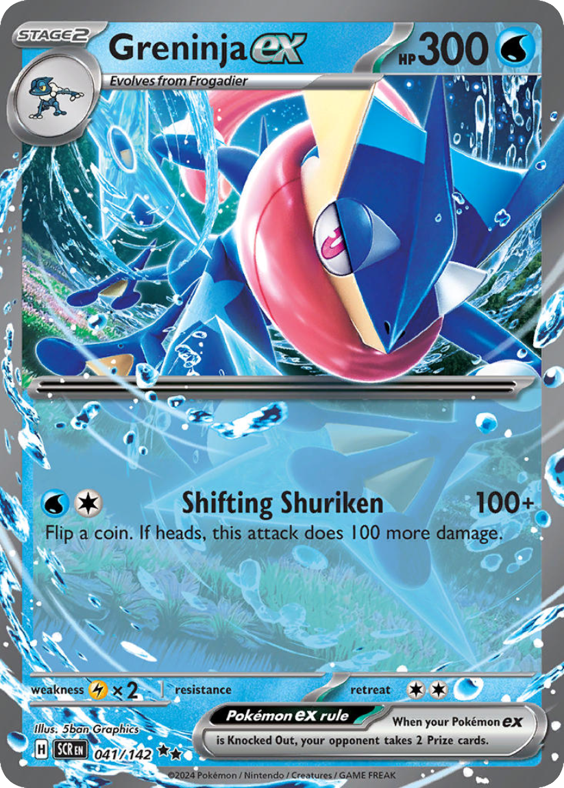 Greninja ex - SCR 041/142 (Double Rare) English Stellar Crown 2024