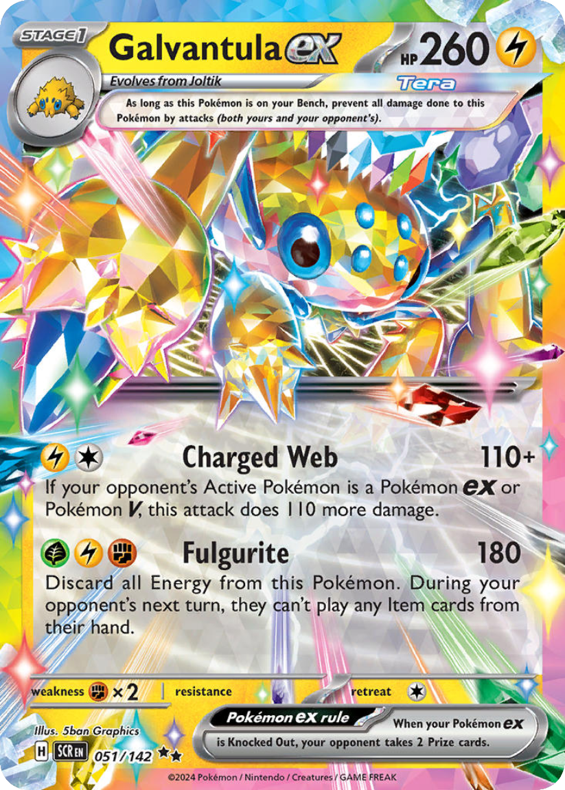 Galvantula ex - SCR 051/142 (Double Rare) English Stellar Crown 2024