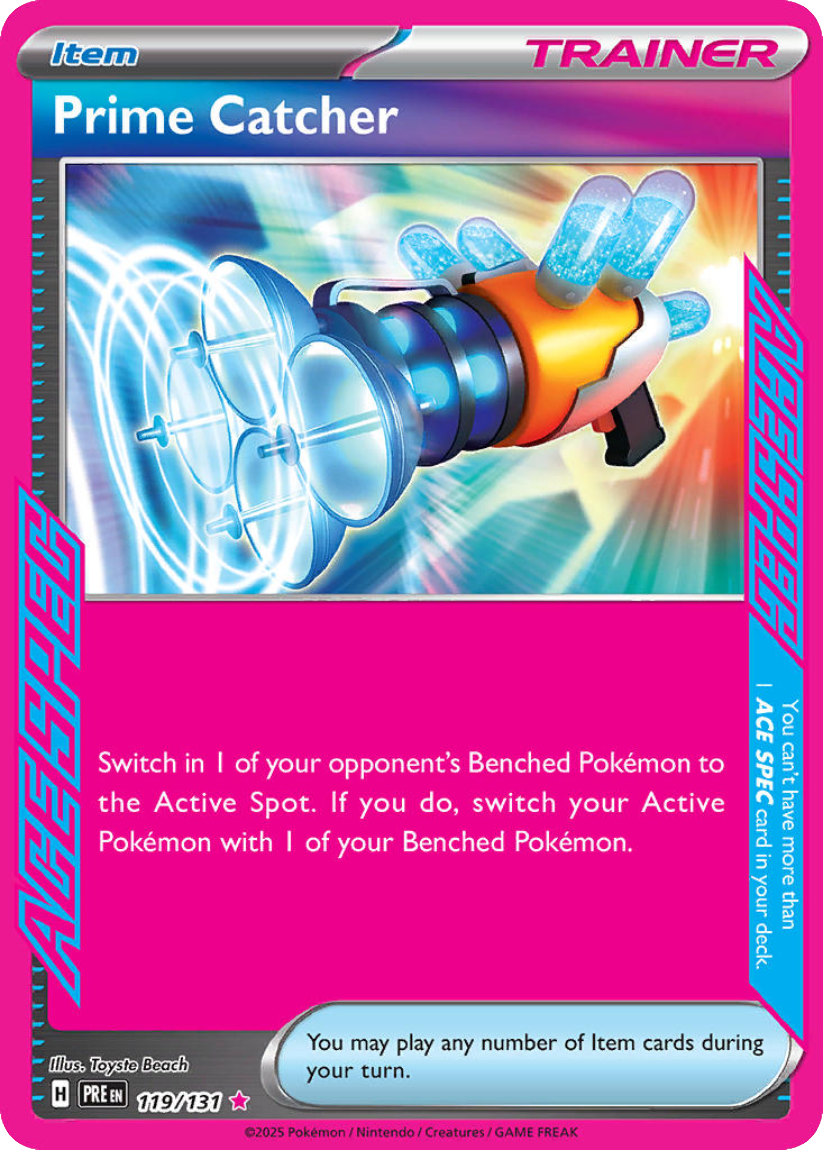Prime Catcher - PRE 119/131 (Ace Spec Rare) English Prismatic Evolutions 2025
