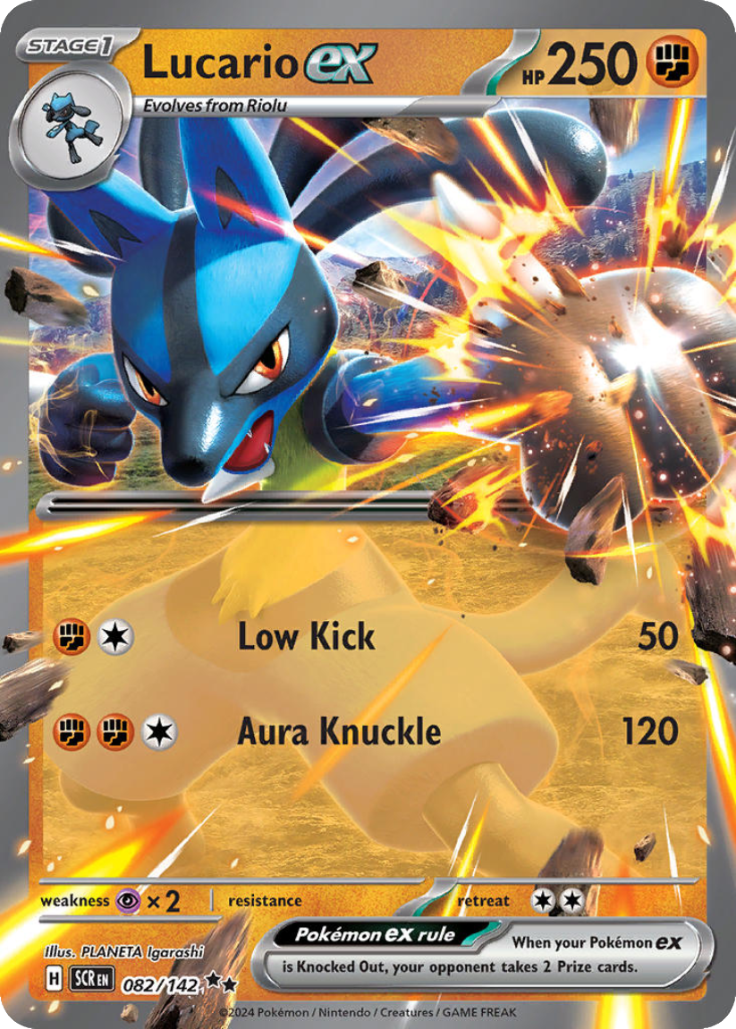 Lucario ex - SCR 082/142 (Double Rare) English Stellar Crown 2024