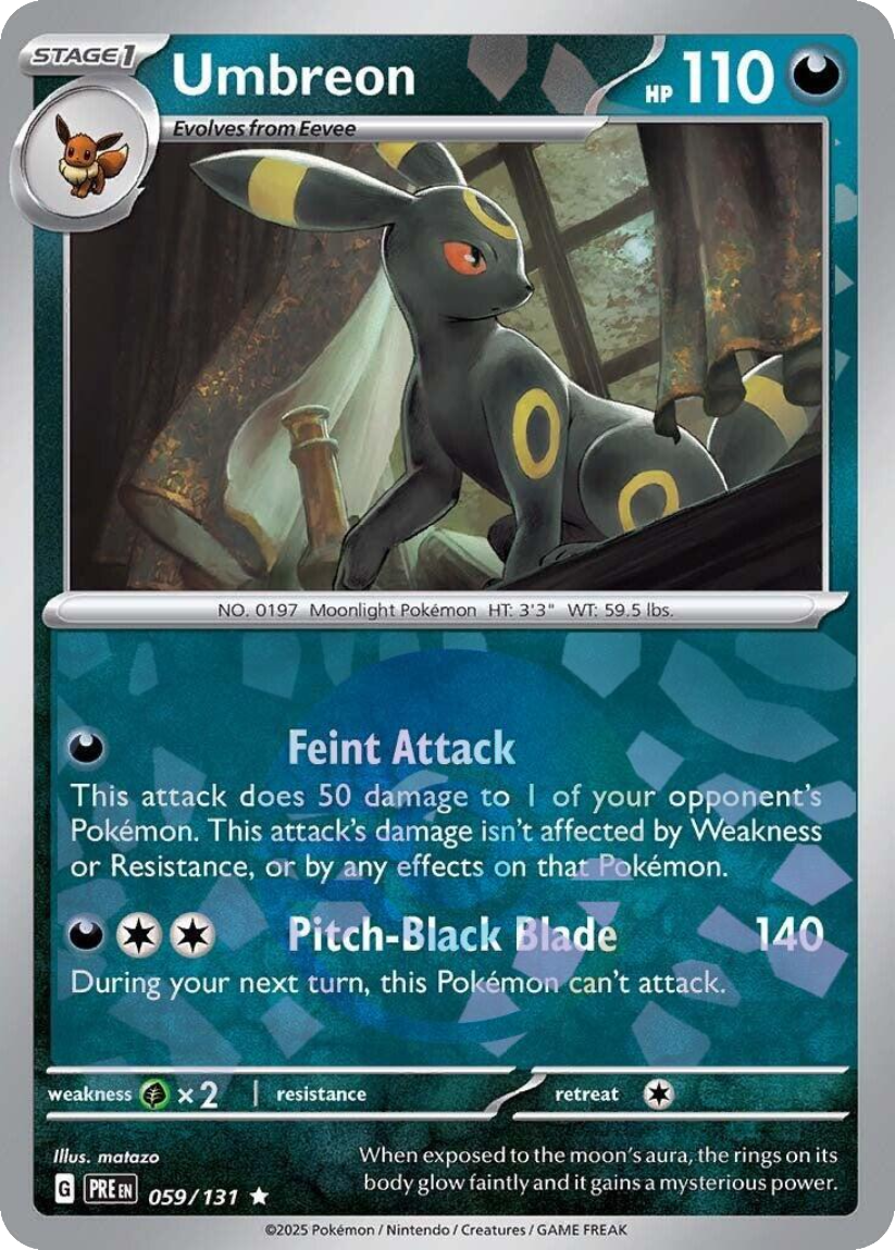 Umbreon - PRE 059/131 (Poké Ball Reverse Holo) English Prismatic Evolutions 2025