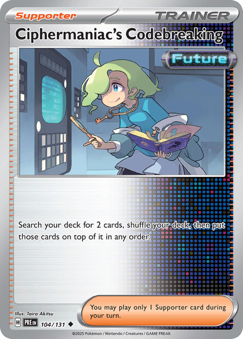 Ciphermaniac's Codebreaking - PRE 104/131 (Reverse Holo) English Prismatic Evolutions 2025