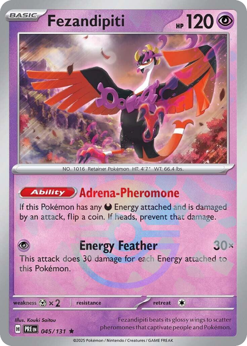 Fezandipiti - PRE 045/131 (Poké Ball Reverse Holo) English Prismatic Evolutions 2025