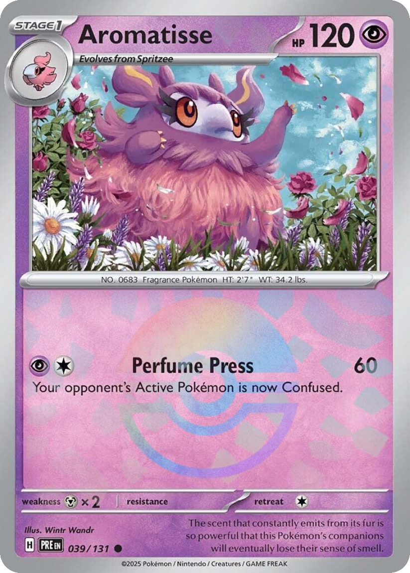 Aromatisse - PRE 039/131 (Poké Ball Reverse Holo) English Prismatic Evolutions 2025