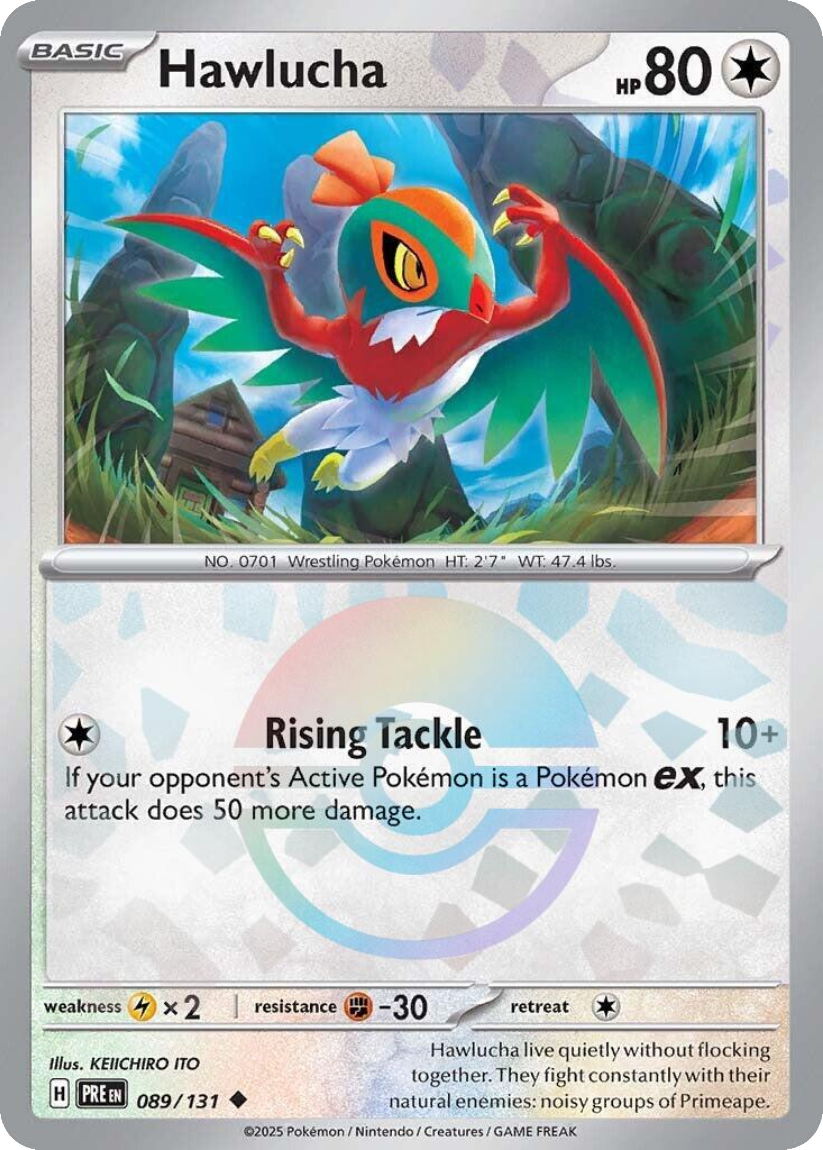 Hawlucha - PRE 089/131 (Poké Ball Reverse Holo) English Prismatic Evolutions 2025