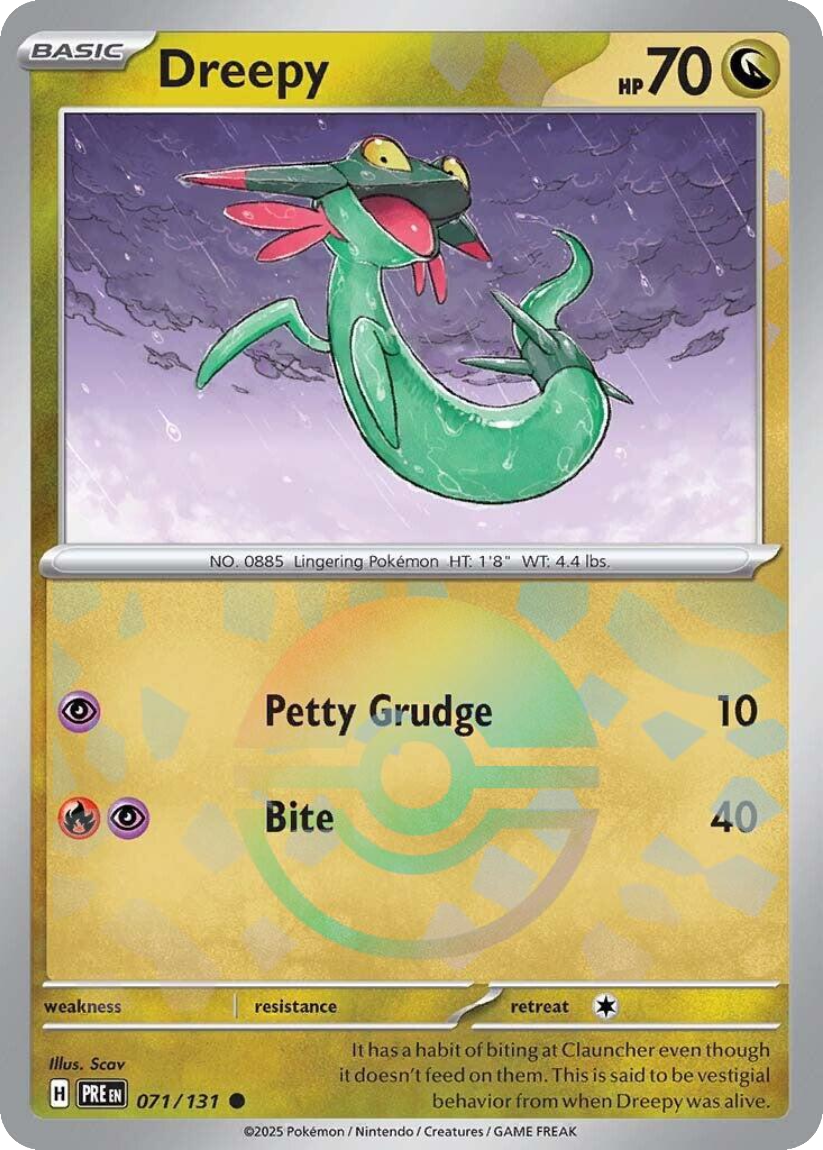 Dreepy - PRE 071/131 (Poké Ball Reverse Holo) English Prismatic Evolutions 2025