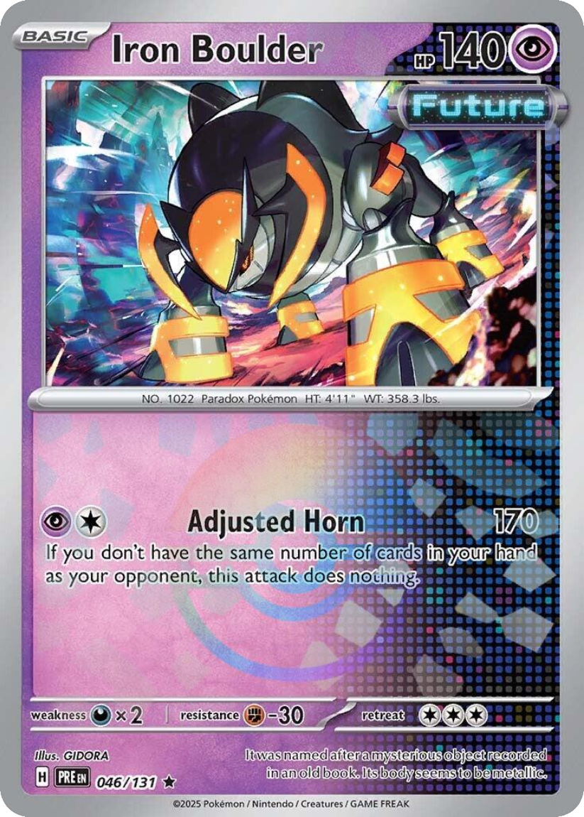 Iron Boulder - PRE 046/131 (Poké Ball Reverse Holo) English Prismatic Evolutions 2025