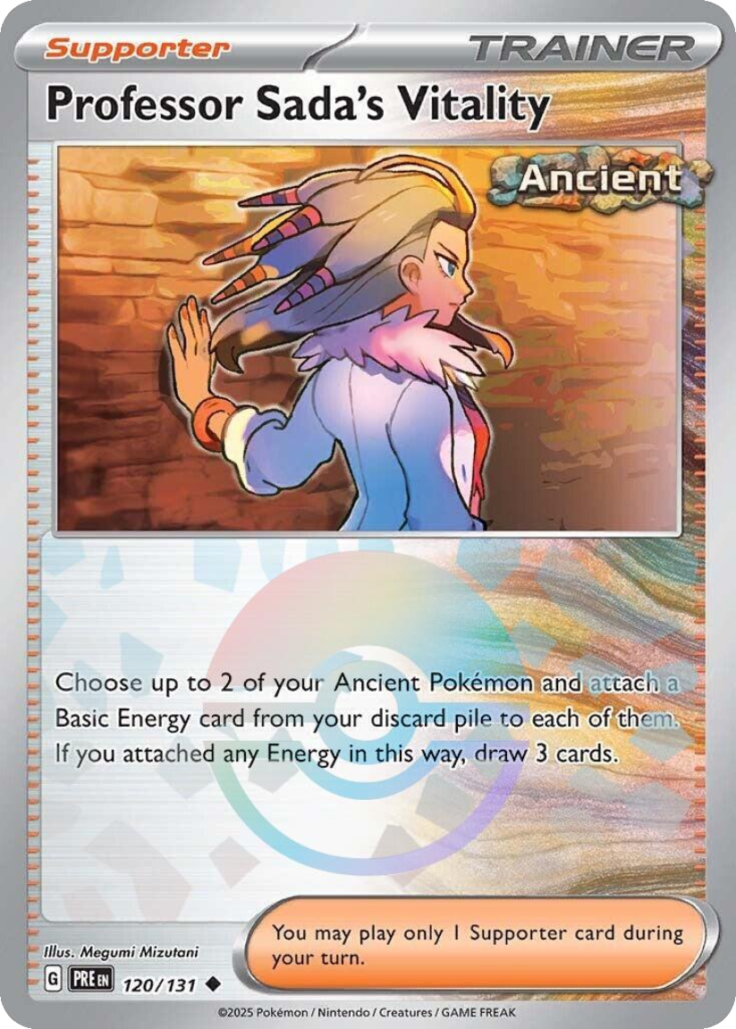 Professor Sada's Vitality - PRE 120/131 (Poké Ball Reverse Holo) English Prismatic Evolutions 2025