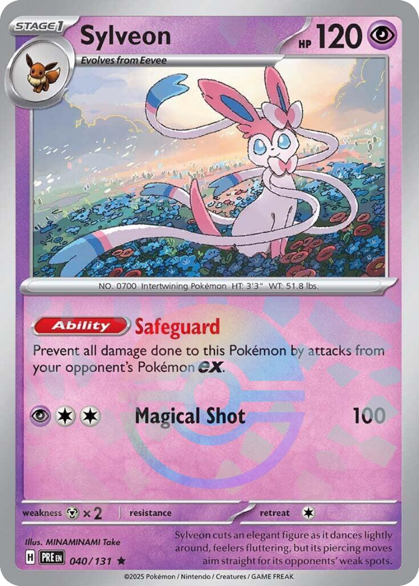 Sylveon - PRE 040/131 (Poké Ball Reverse Holo) English Prismatic Evolutions 2025