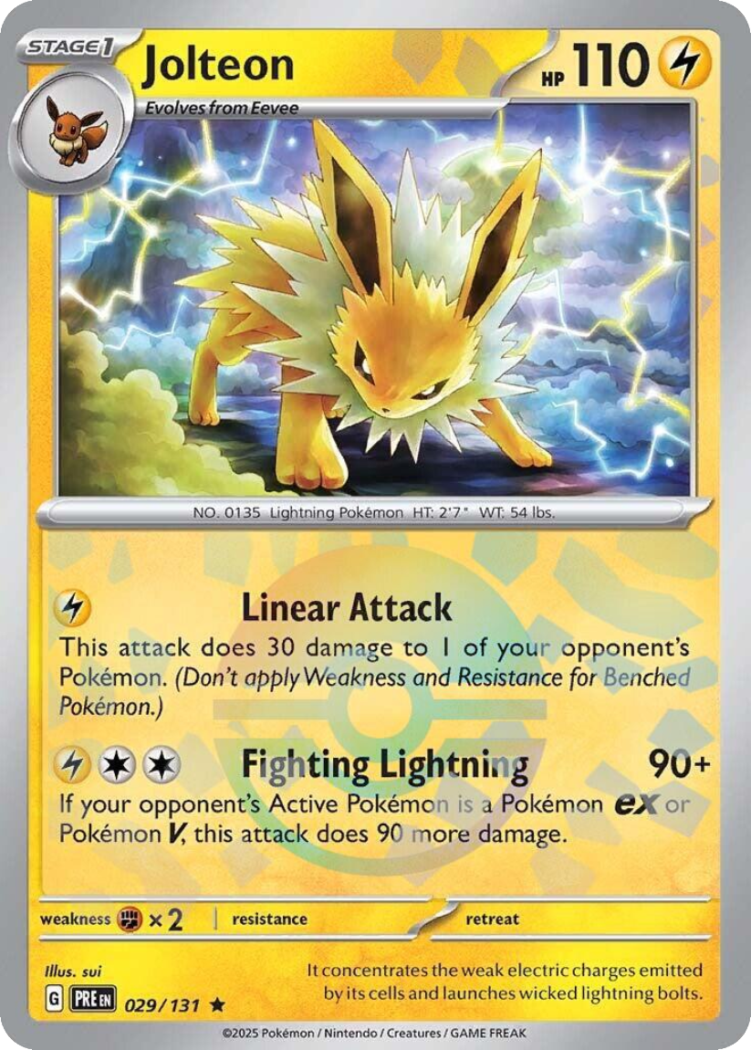Jolteon - PRE 029/131 (Poké Ball Reverse Holo) English Prismatic Evolutions 2025