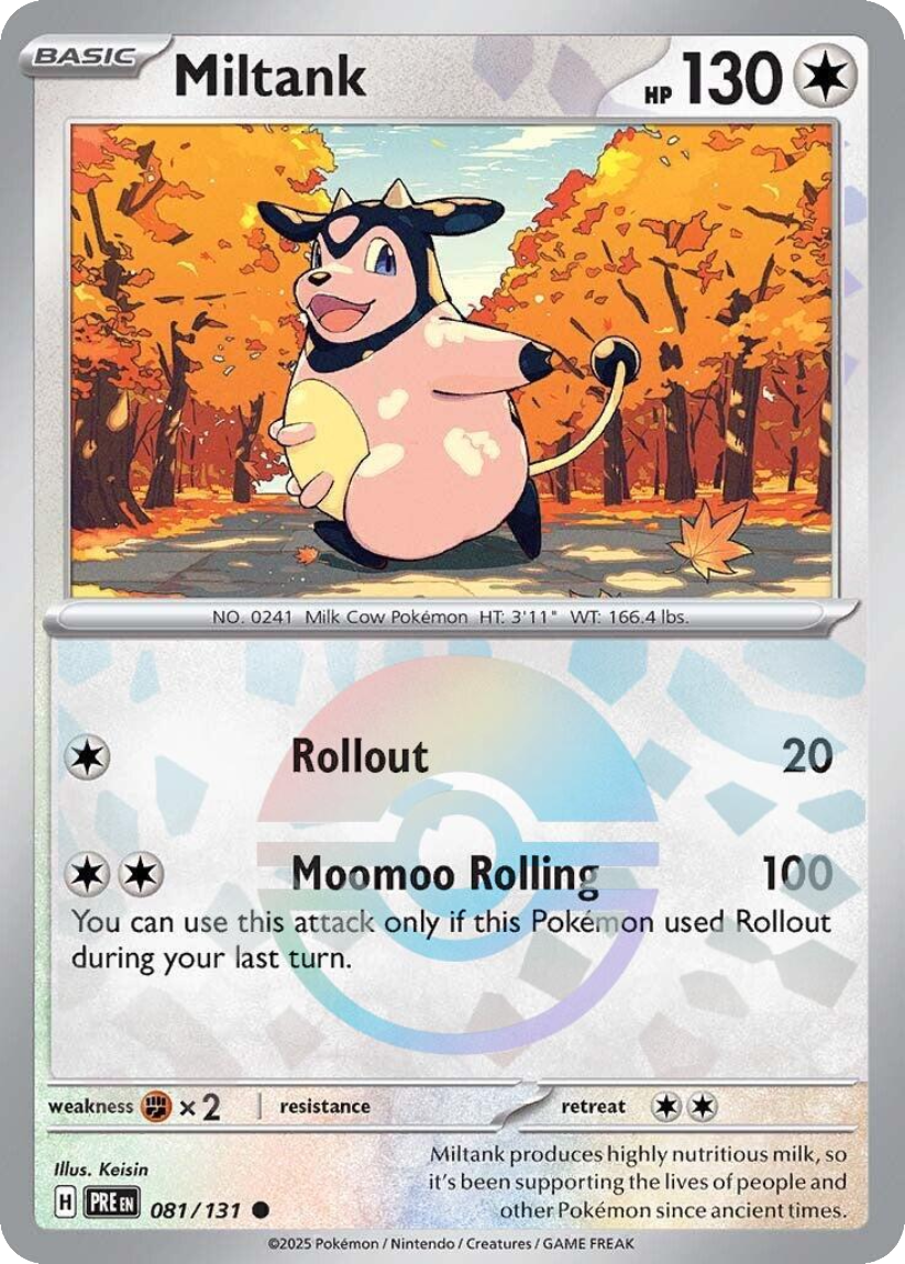 Miltank - PRE 081/131 (Poké Ball Reverse Holo) English Prismatic Evolutions 2025