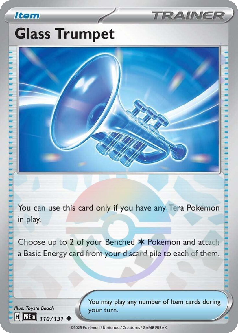 Glass Trumpet - PRE 110/131 (Poké Ball Reverse Holo) English Prismatic Evolutions 2025