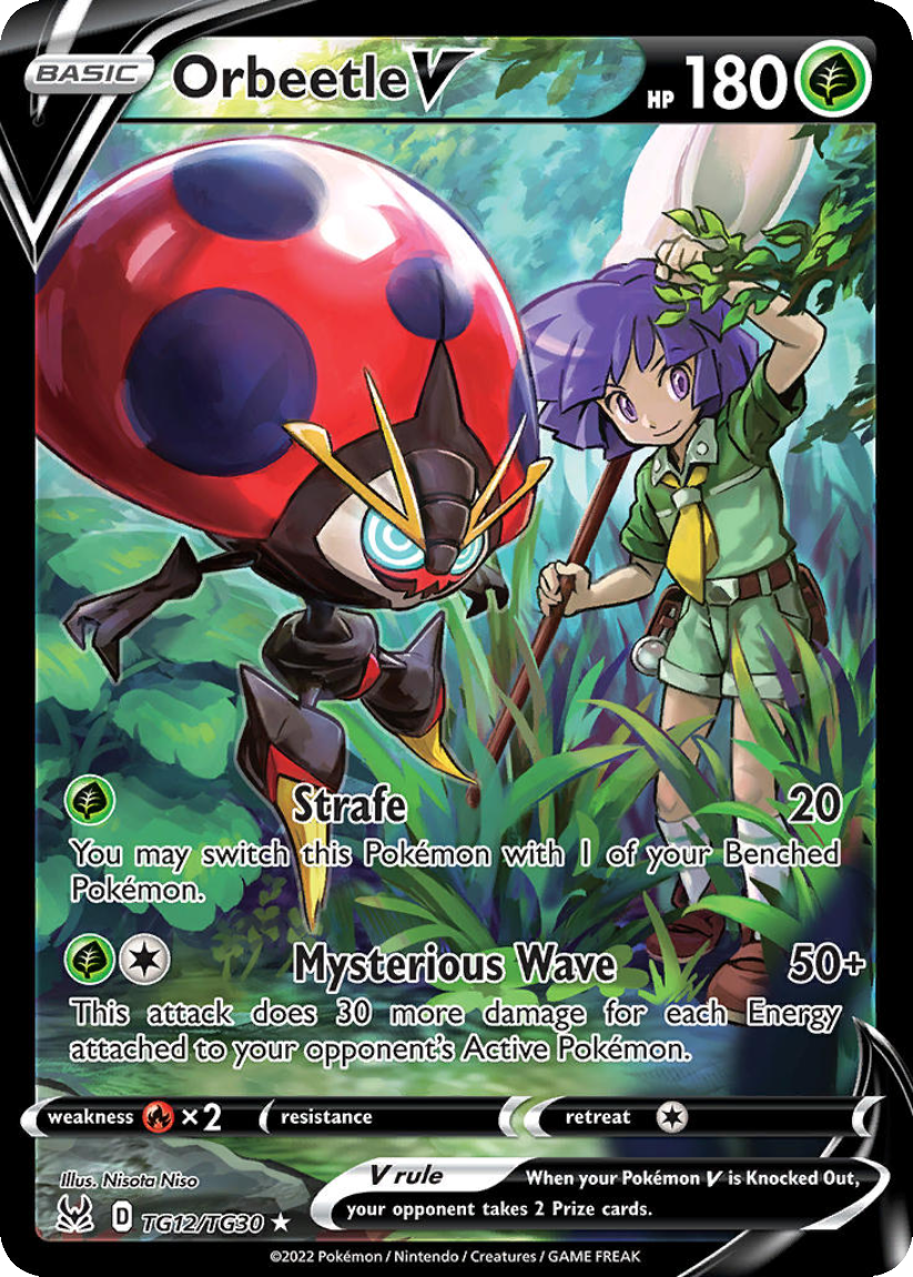 Orbeetle V - LOR TG12/TG30 (Ultra Rare) English Lost Origin: Trainer Gallery 2022