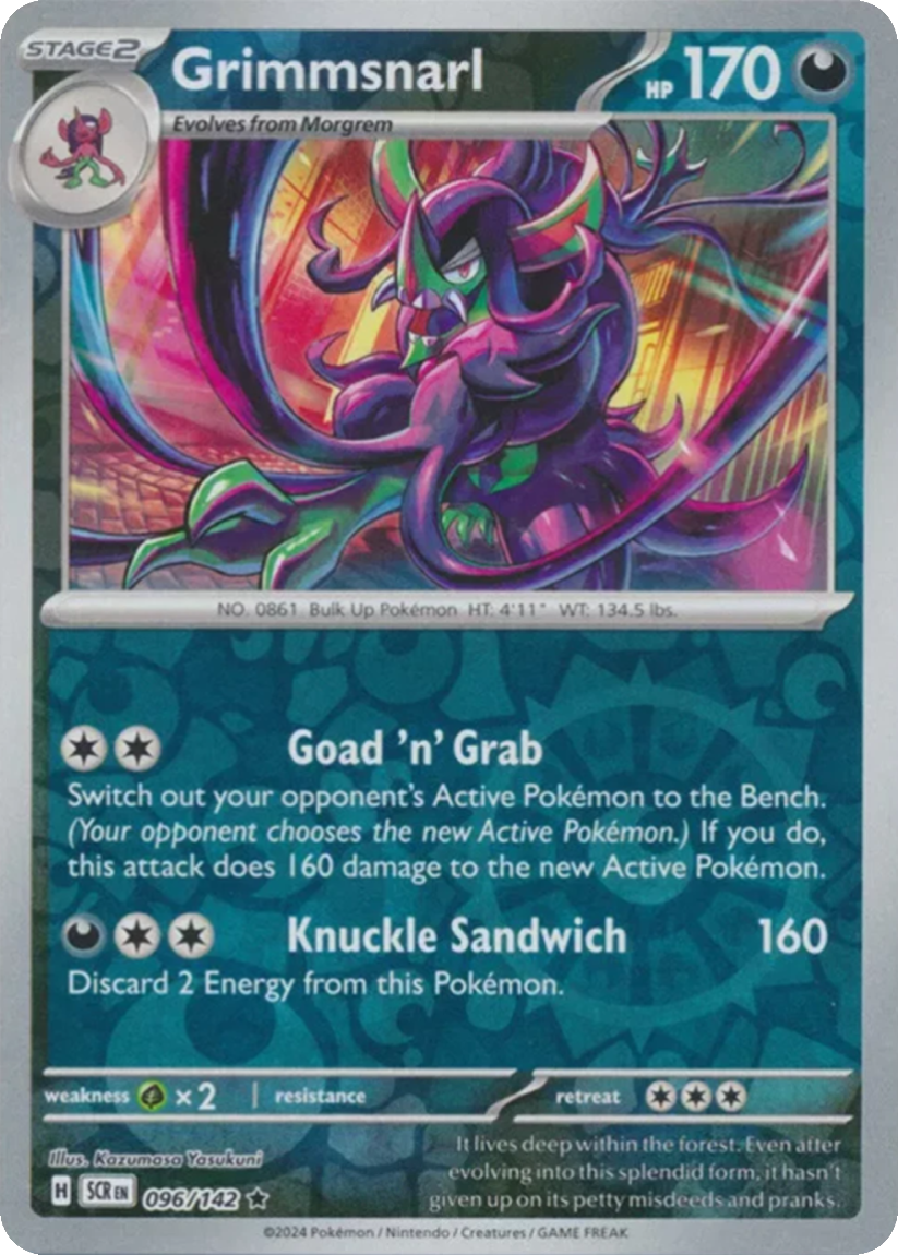 Grimmsnarl - SCR 096/142 (Reverse Holo) English Stellar Crown 2024