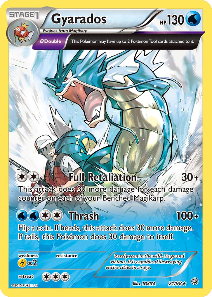 Gyarados AOR 21/98 (Rare Holo) English Ancient Origins 2015