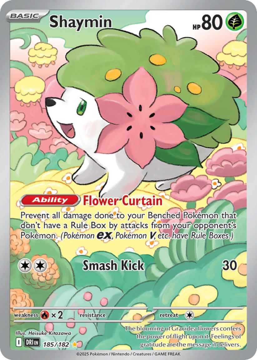 Shaymin - DRI 185/182 (Illustration Rare) English Destined Rivals 2025