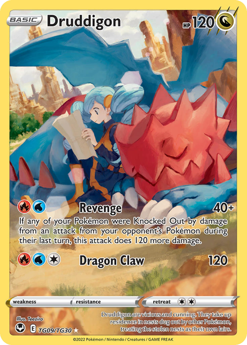 Druddigon - SIT TG09/TG30 (Ultra Rare) English Silver Tempest 2022