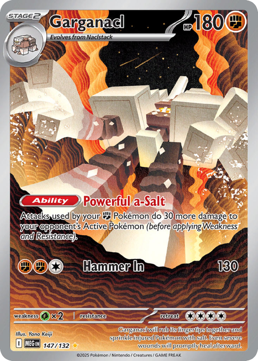 Garganacl - MEG 147/132 (Illustration Rare) English Mega Evolution 2025