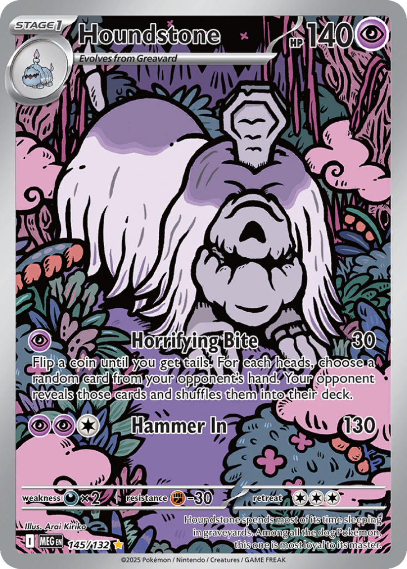 Houndstone - MEG 145/132 (Illustration Rare) English Mega Evolution 2025