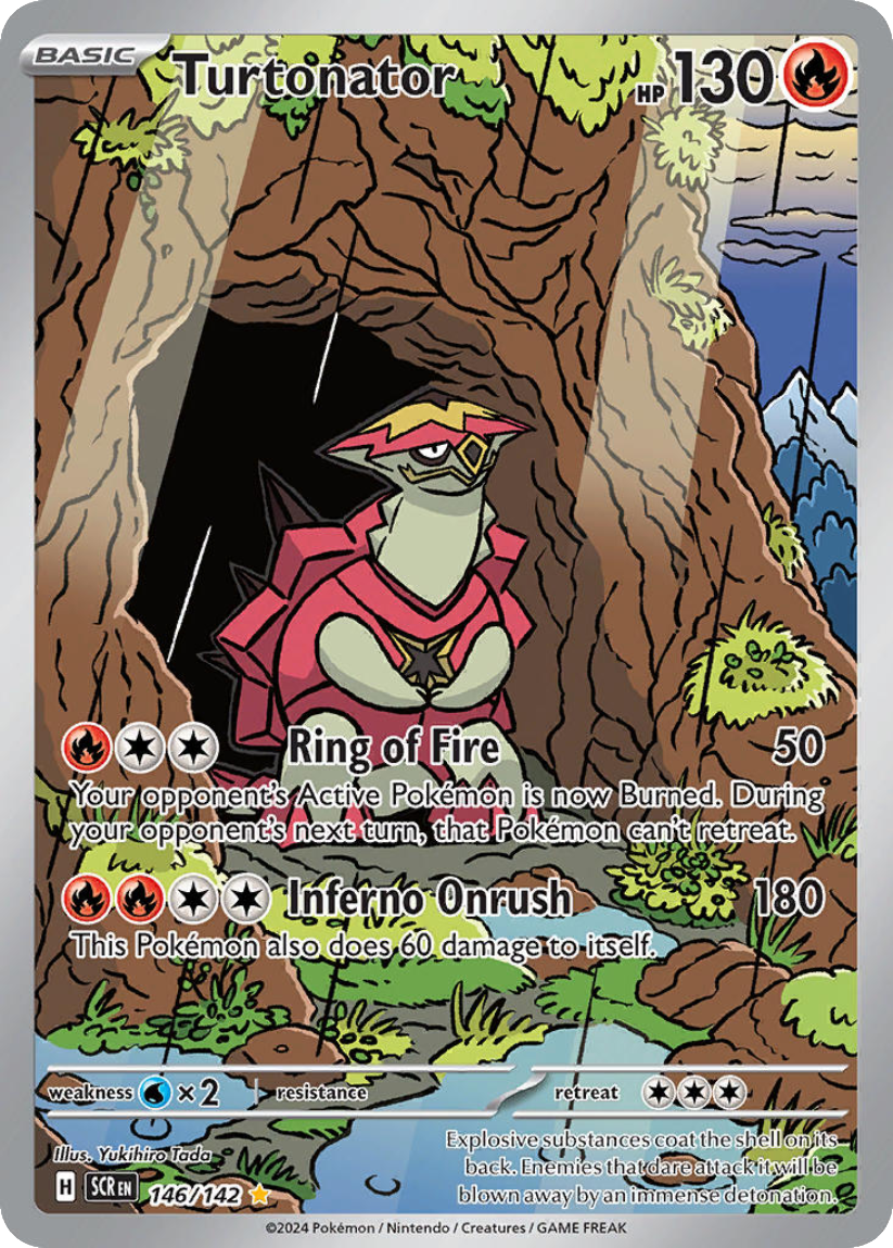 Turtonator - SCR 146/142 (Illustration Rare) English Stellar Crown 2024