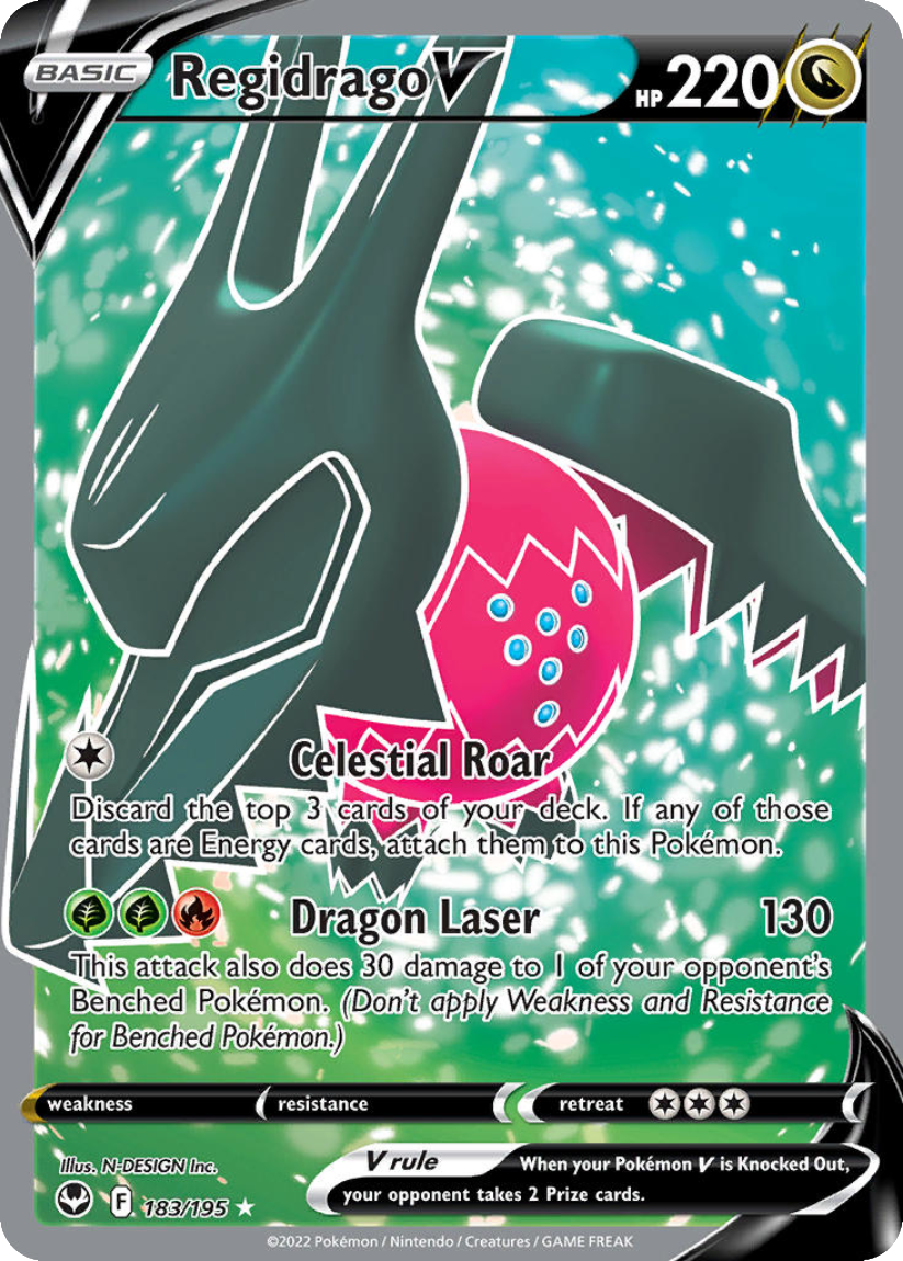 Regidrago V - SIT 183/195 (Ultra Rare) English Silver Tempest 2022