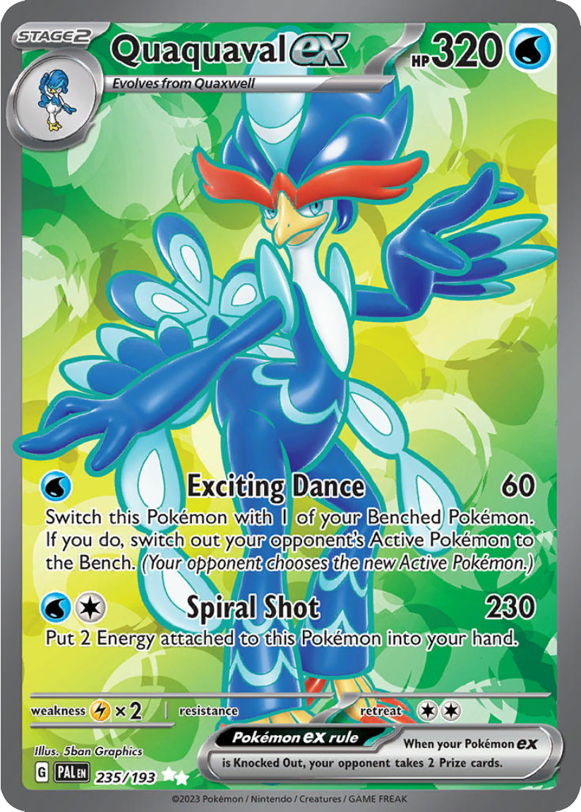 Quaquaval ex - PAL 235/193 (Ultra Rare) English Paldea Evolved 2023