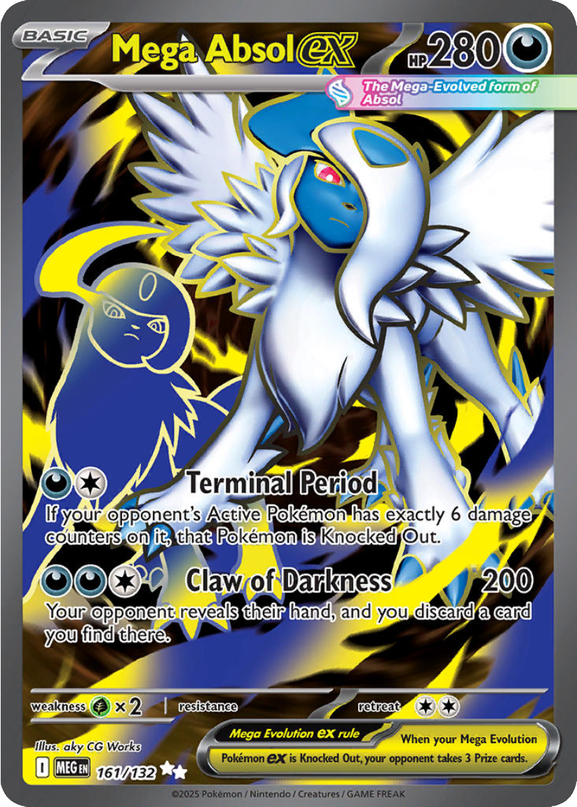 Mega Absol ex - MEG 161/132 (Ultra Rare) English Mega Evolution 2025