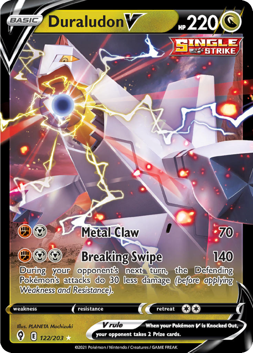 Duraludon V - EVS 122/203 (Ultra Rare) English Evolving Skies 2021