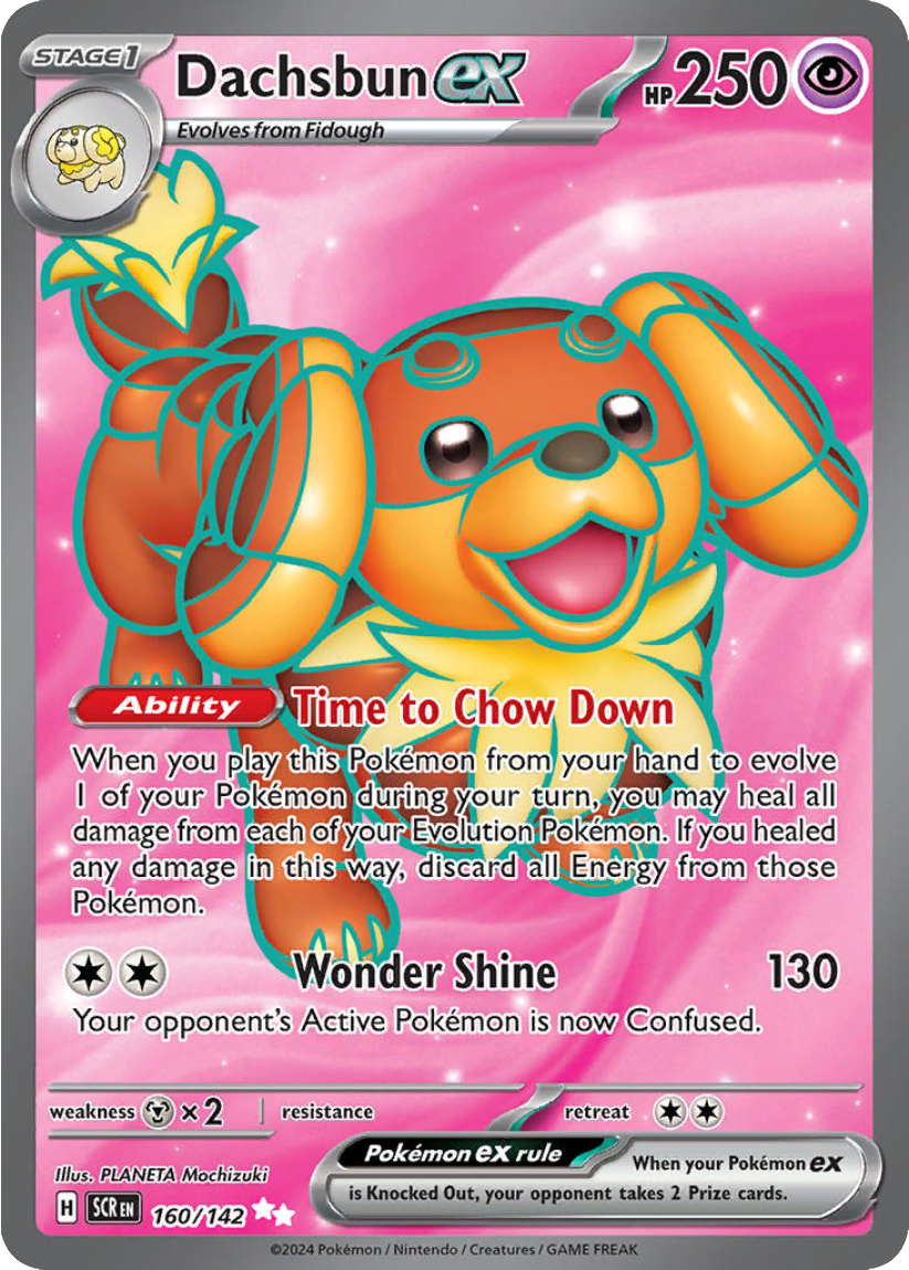 Dachsbun ex - SCR 160/142 (Ultra Rare) English Stellar Crown 2024