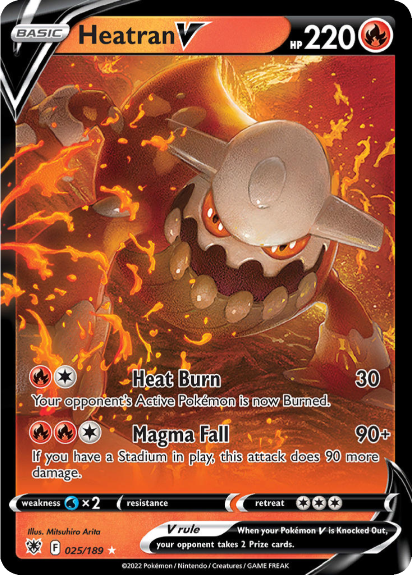 Heatran V - ASR 025/189 (Ultra Rare) English Astral Radiance 2022