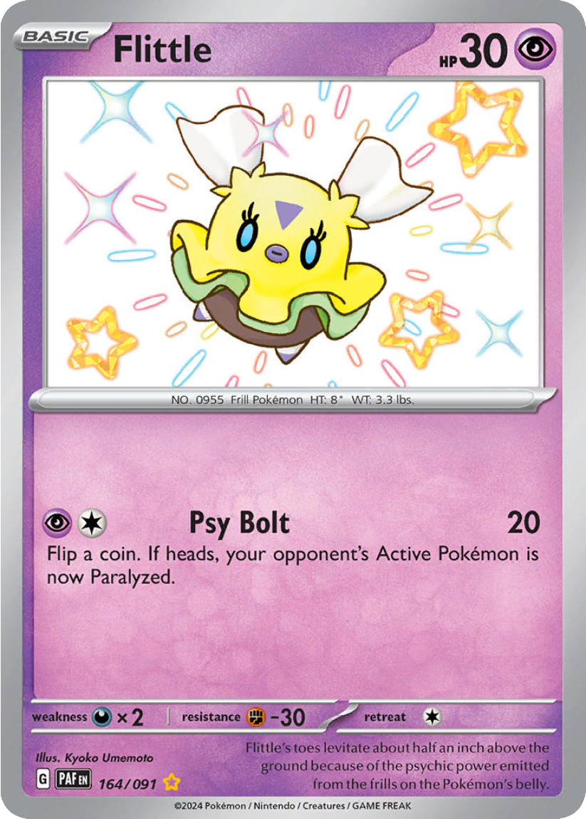 Flittle - PAF 164/091 (Shiny Rare) English Paldean Fates 2024