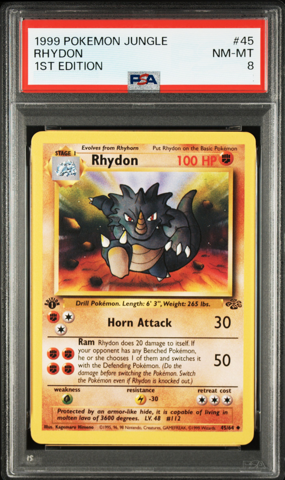 Rhydon - JU 45/64 (Uncommon) English Jungle 1st Edition 1999