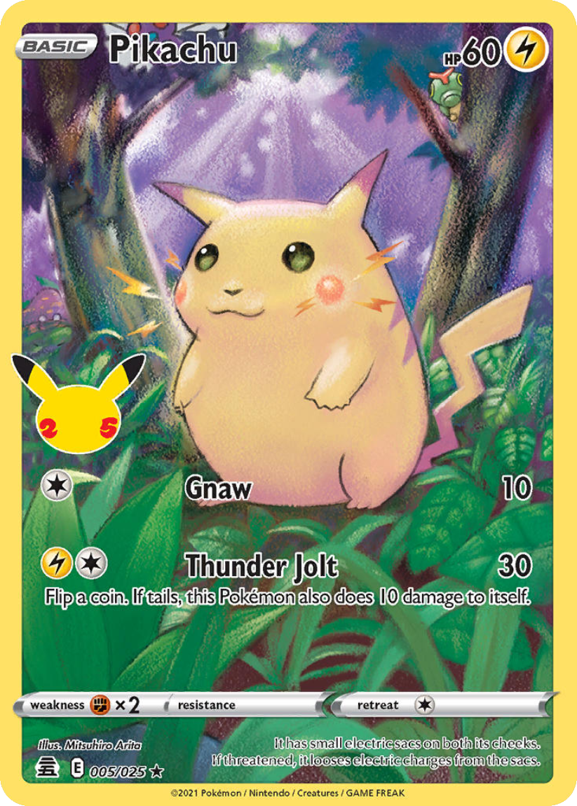 Pikachu - CEL 005/025 (Holo Rare) English Celebrations 2021