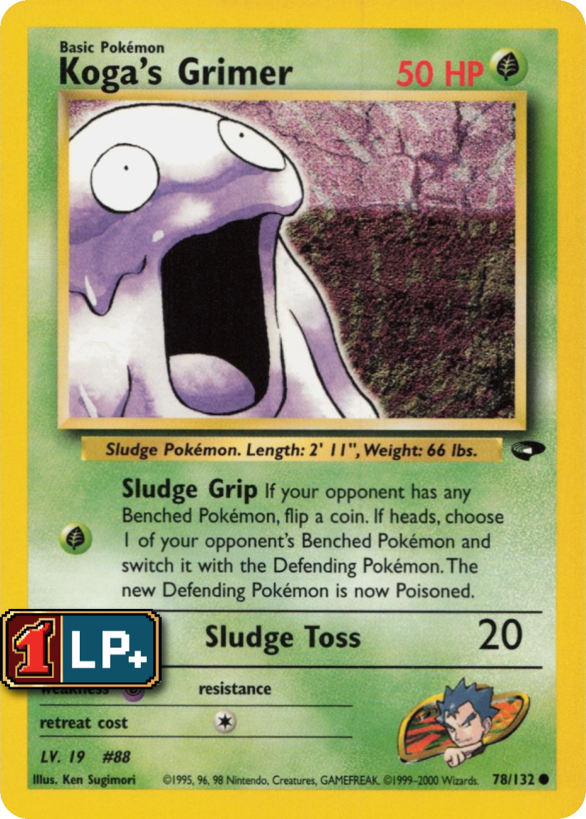 Koga's Grimer - G2 78/132 (Common) EN Gym Challenge 2000