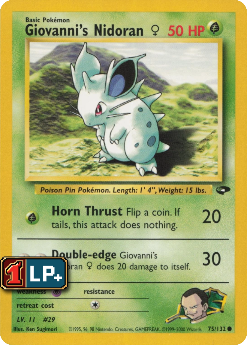 Giovanni's Nidoran♀ - G2 75/132 (Common) EN Gym Challenge 2000