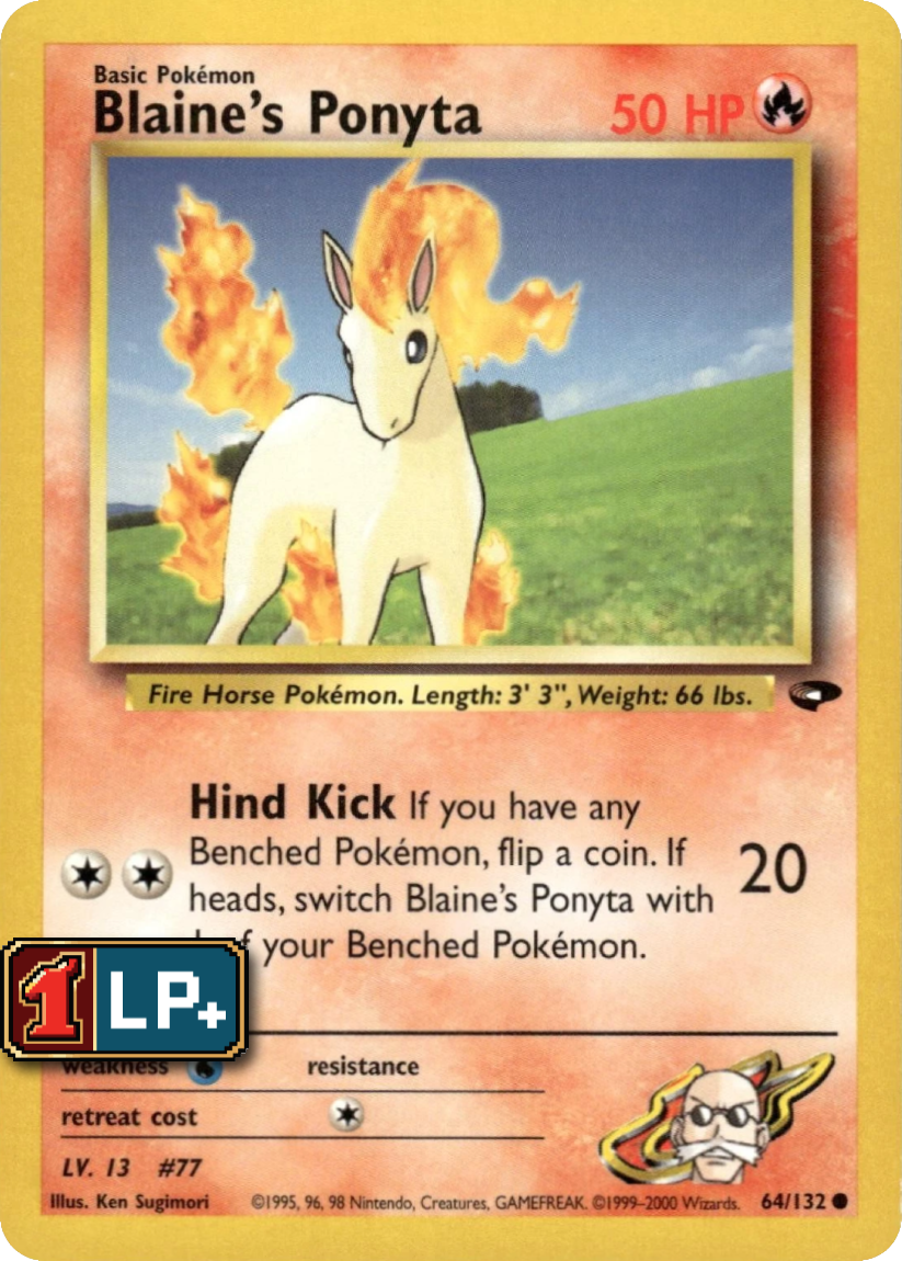 Blaine's Ponyta - G2 64/132 (Common) EN Gym Challenge 2000