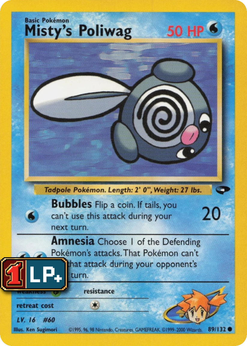 Misty's Poliwag - G2 89/132 (Common) EN Gym Challenge 2000