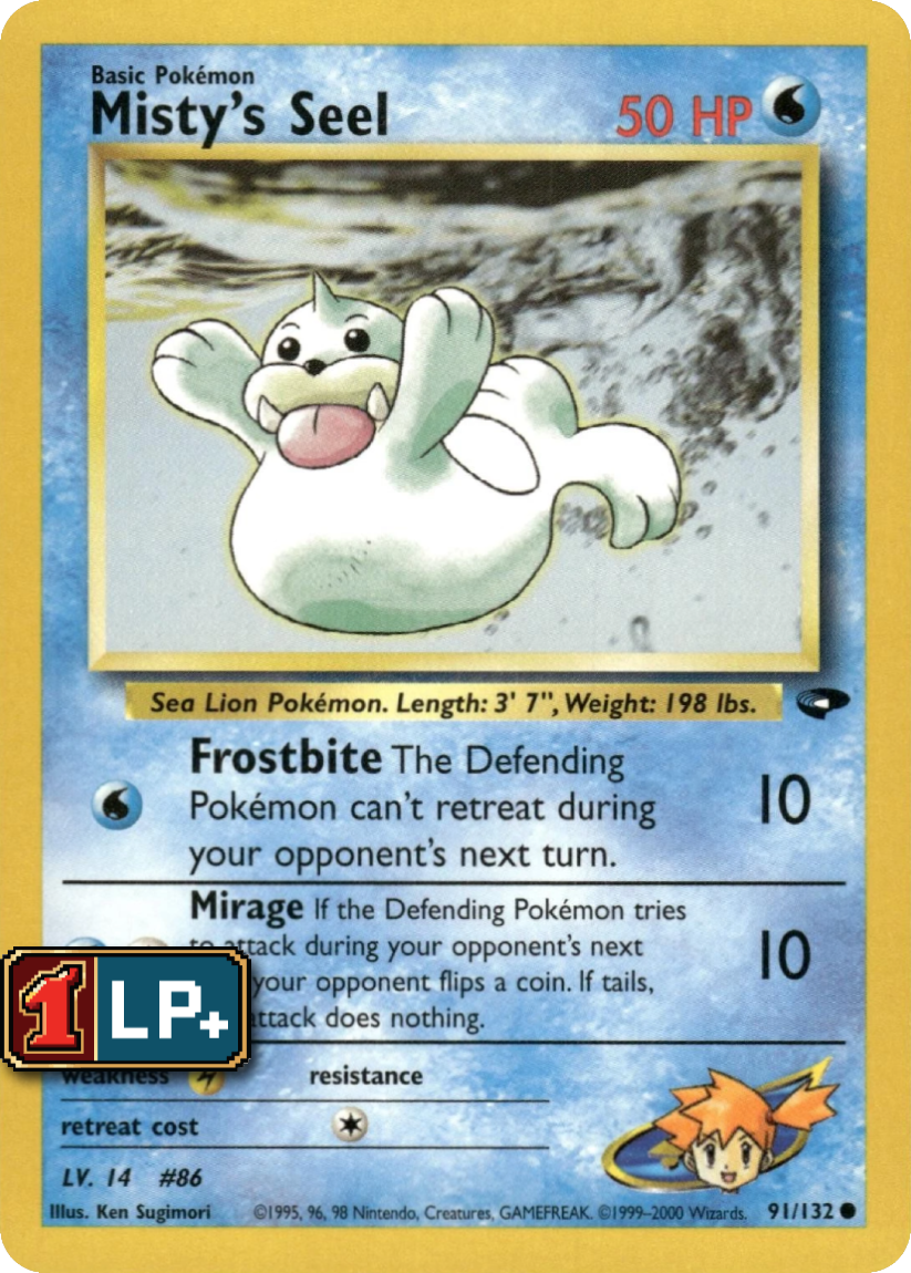Misty's Seel - G2 91/132 (Common) EN Gym Challenge 2000