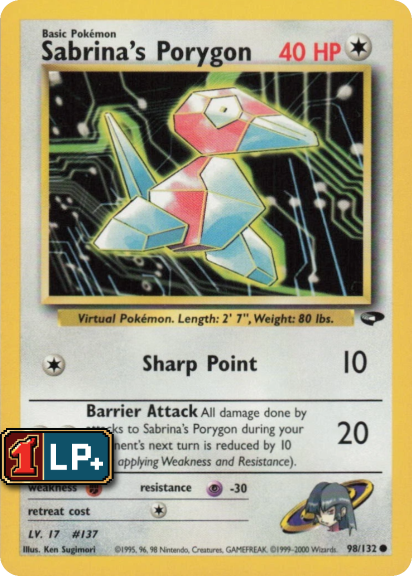 Sabrina's Porygon - G2 98/132 (Common) EN Gym Challenge 2000