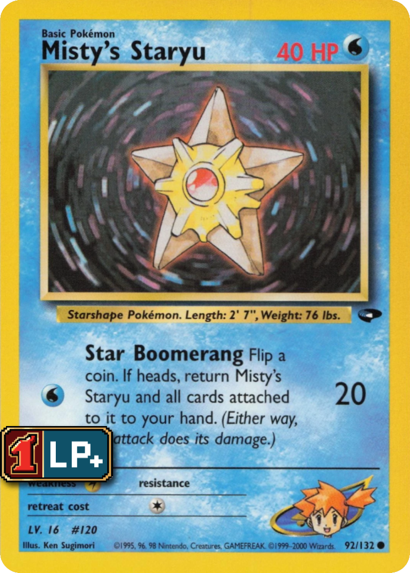 Misty's Staryu - G2 92/132 (Common) EN Gym Challenge 2000