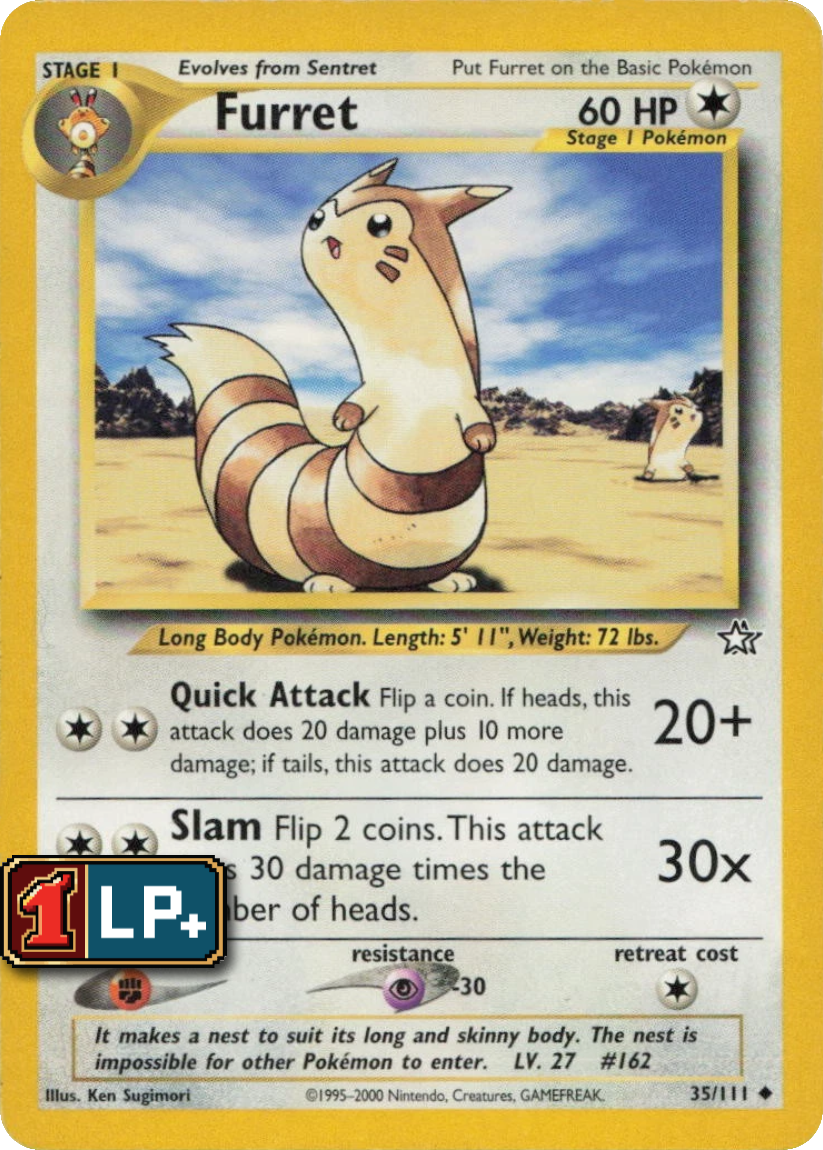 Furret - N1 35/111 (Uncommon) EN Neo Genesis 2000
